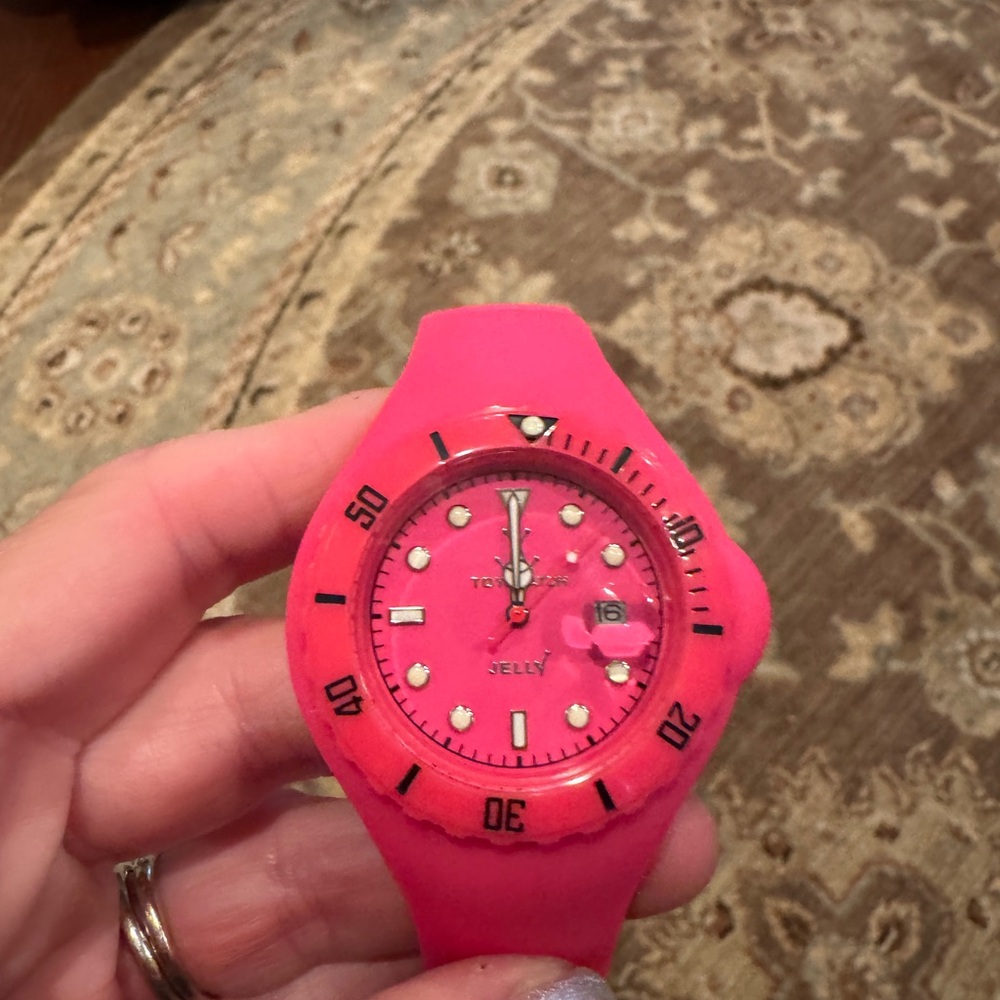 ToyWatch Vibrant Pink Jelly Timepiece